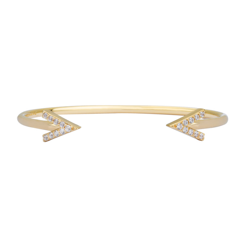 Reversed A Collection Simple V Series Bangle - ARTE Madrid