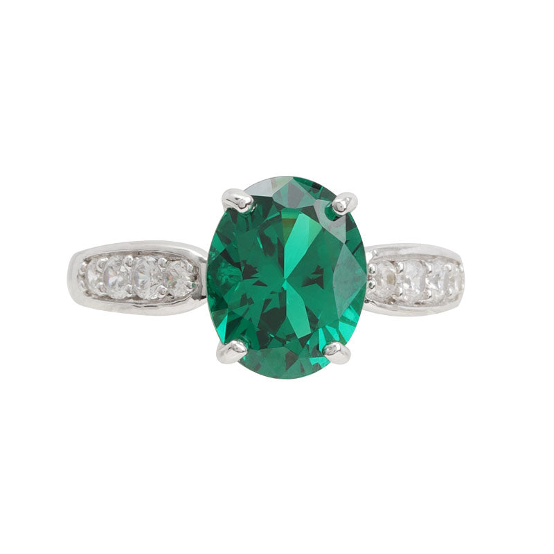 Solitaire Enchanting Emerald 戒指