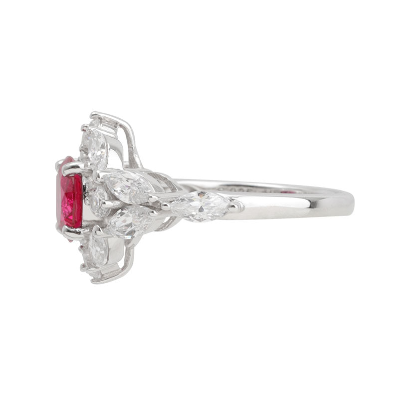 Solitaire Romantic Ruby Ring - ARTE Madrid