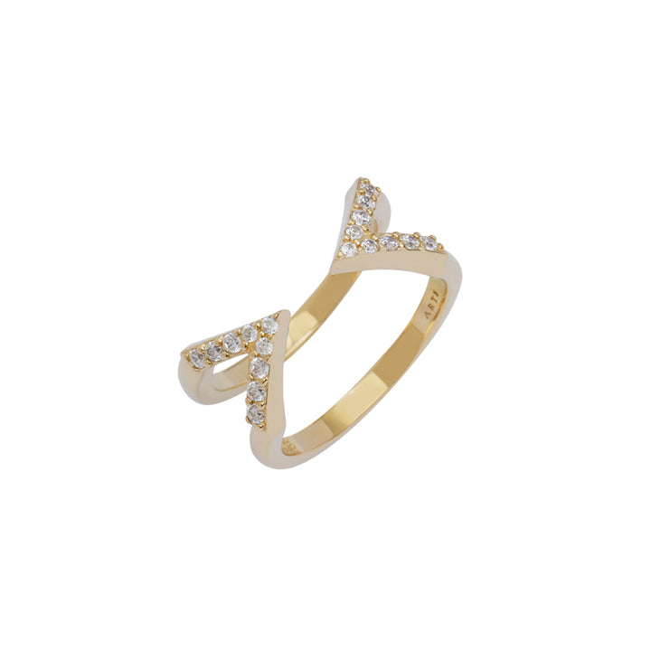 Reversed A Collection Simple V Series Ring - ARTE Madrid