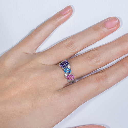 Brillo Violet Aurora Ring