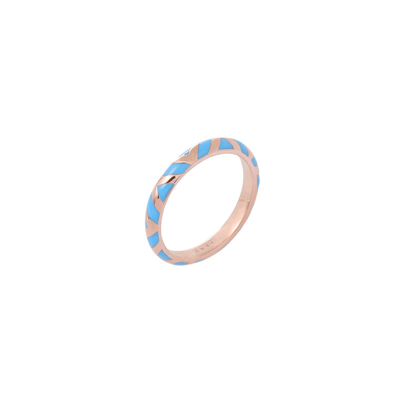Color Me 120V Geometric Ring - Light Blue
