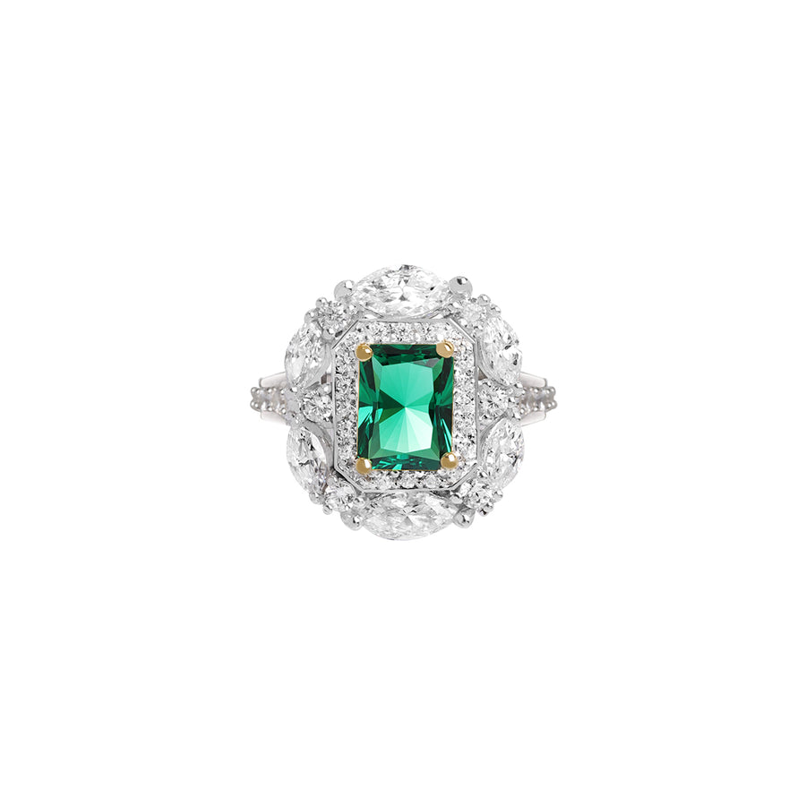 ALWAYS Mesmerizing Emerald Green Ring - ARTE Madrid
