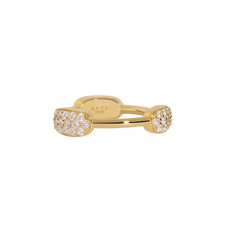 TOGGLE Pavé Pillow Dome Ring