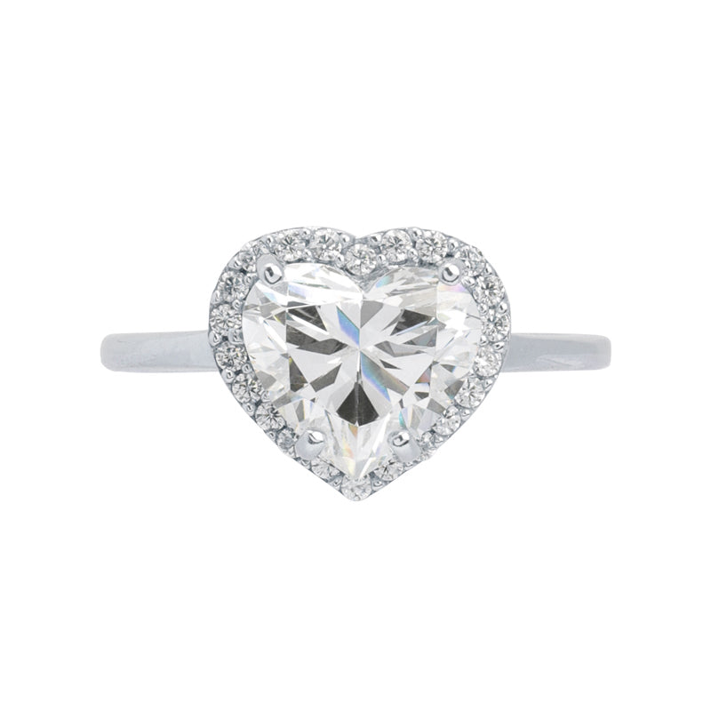 Solitaire Classic Ring (Echo Heart "Glam")