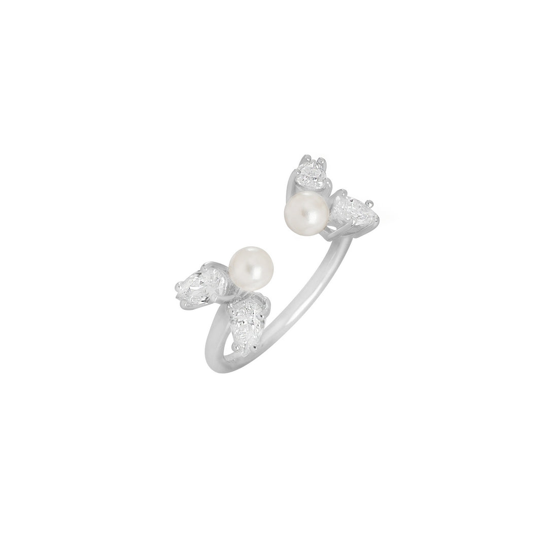 A to Z Pearl Ring (Adjustable Size) - ARTE Madrid