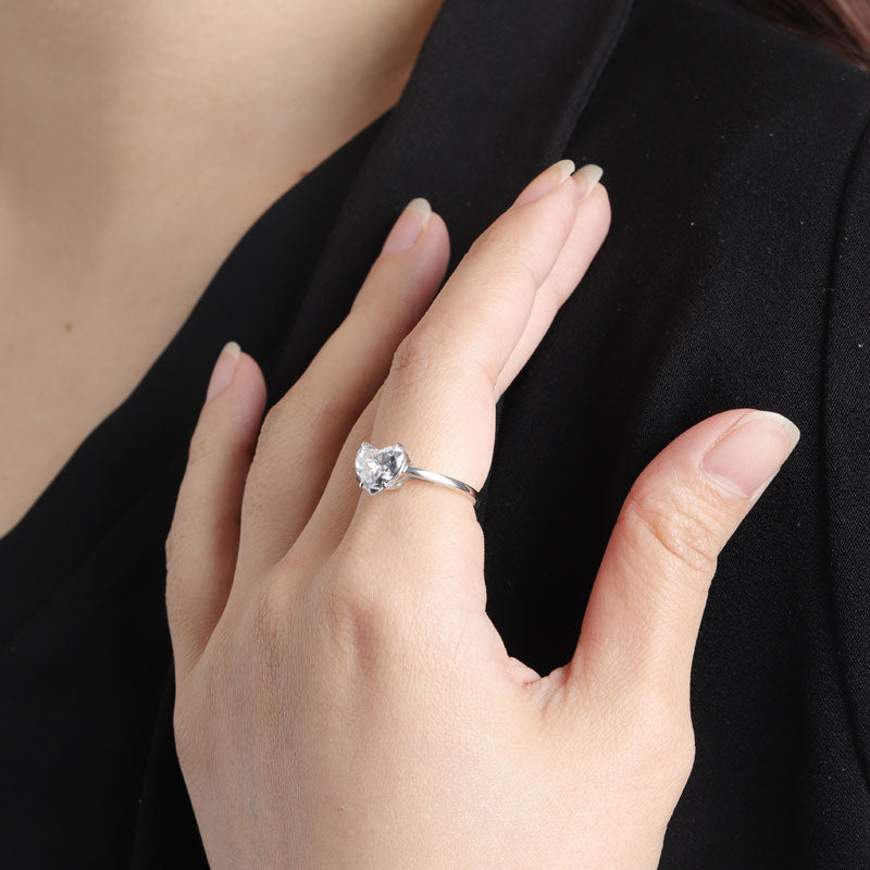 Solitaire Classic Ring (Echo Heart)